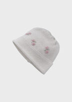 Cuffia Neonata Bianco ROSELLINE 673 by BABY LORD
