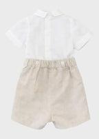 Completo Cerimonia Bimbo Beige 1/6330-B by PONTO POR PONTO