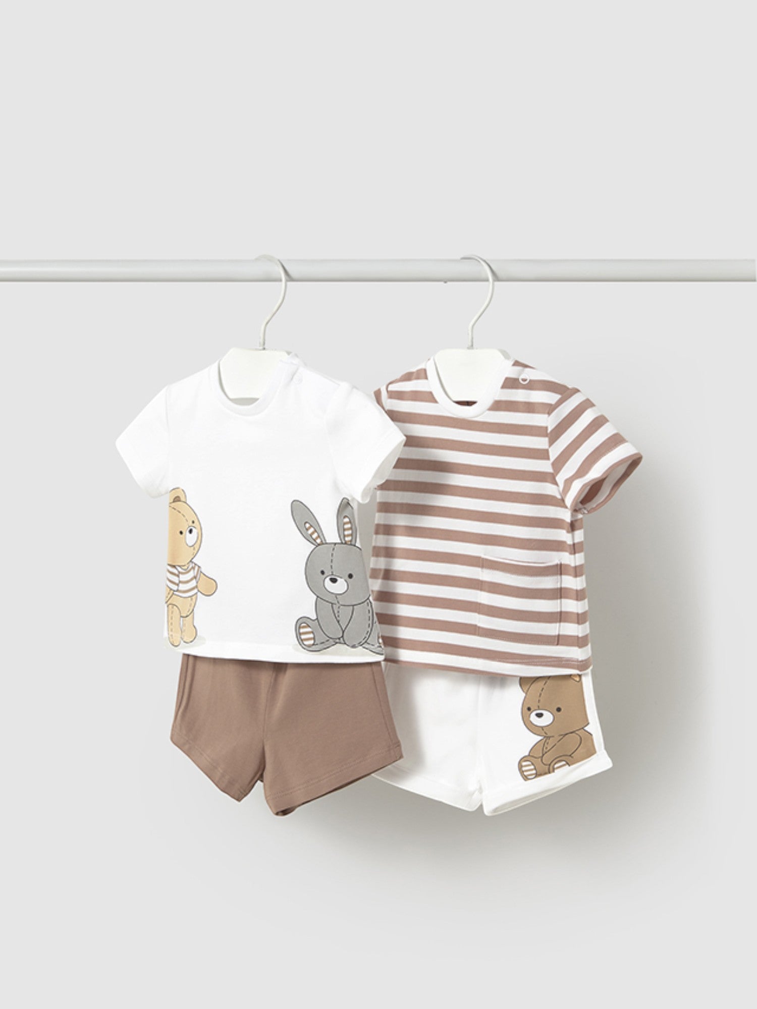 Completo punto 4 pezzi Bimbo MARRONE 1609 /M -  NANU' BABY