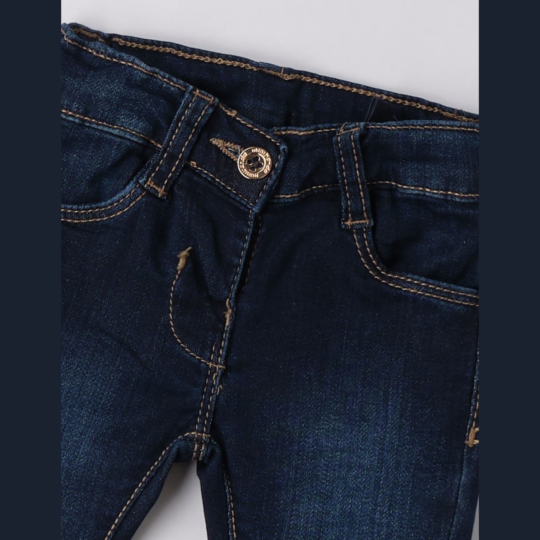 Pantalone Denim Lungo Bimba Blu 3F740/7750 -  NANU' BABY