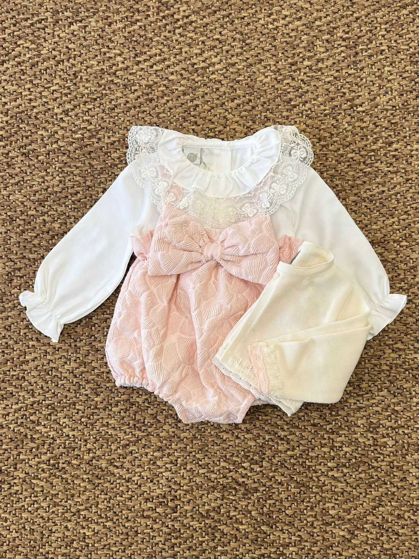 Completo Roselline Bimba ROSA PESCA IB1460BIS -  NANU' BABY