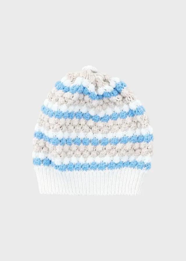 Gorro de bebé azul claro de algodón EP5471/N