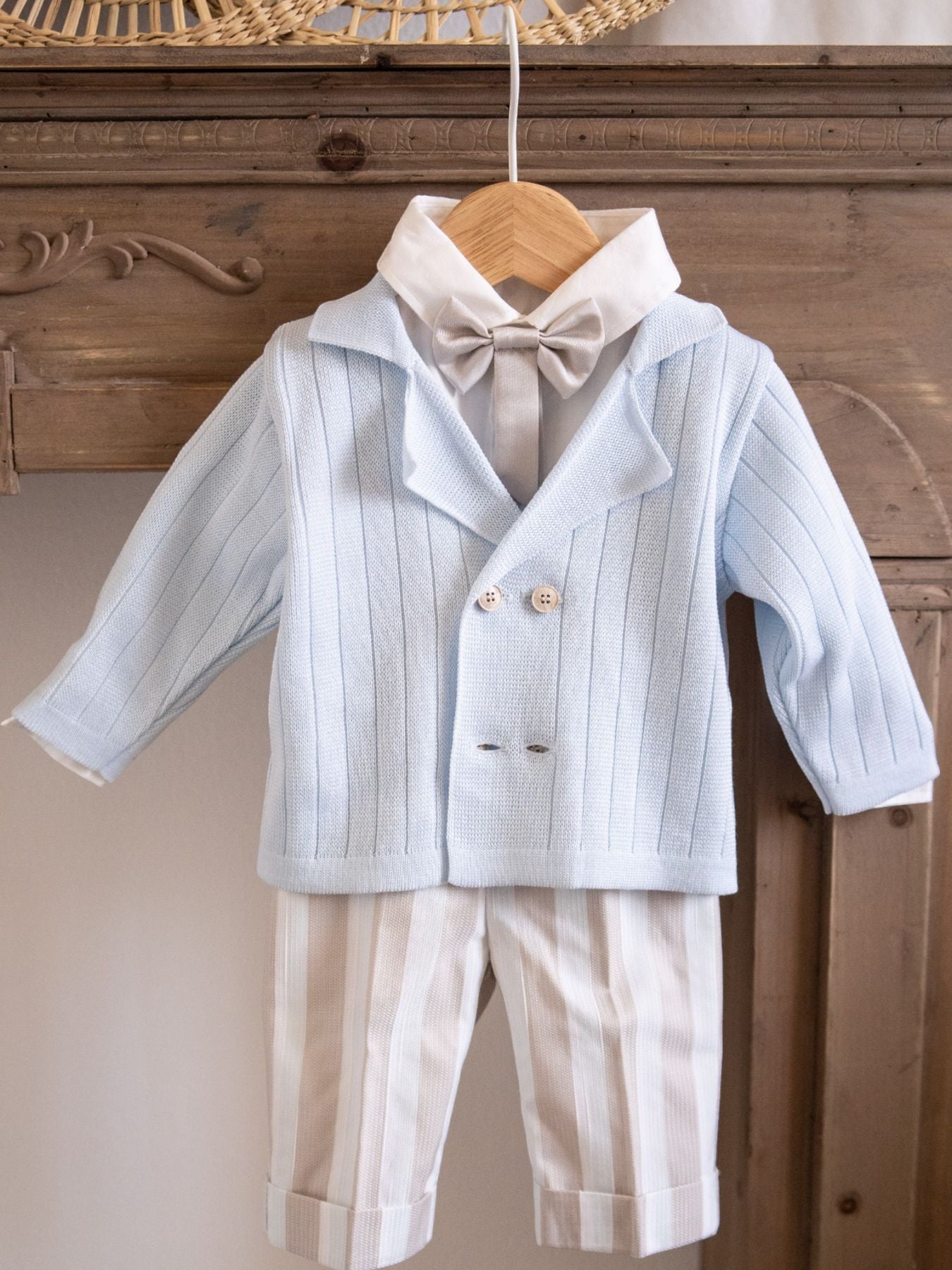 Completo cerimonia Papillon Bimbo CIELO EP6760 -  NANU' BABY