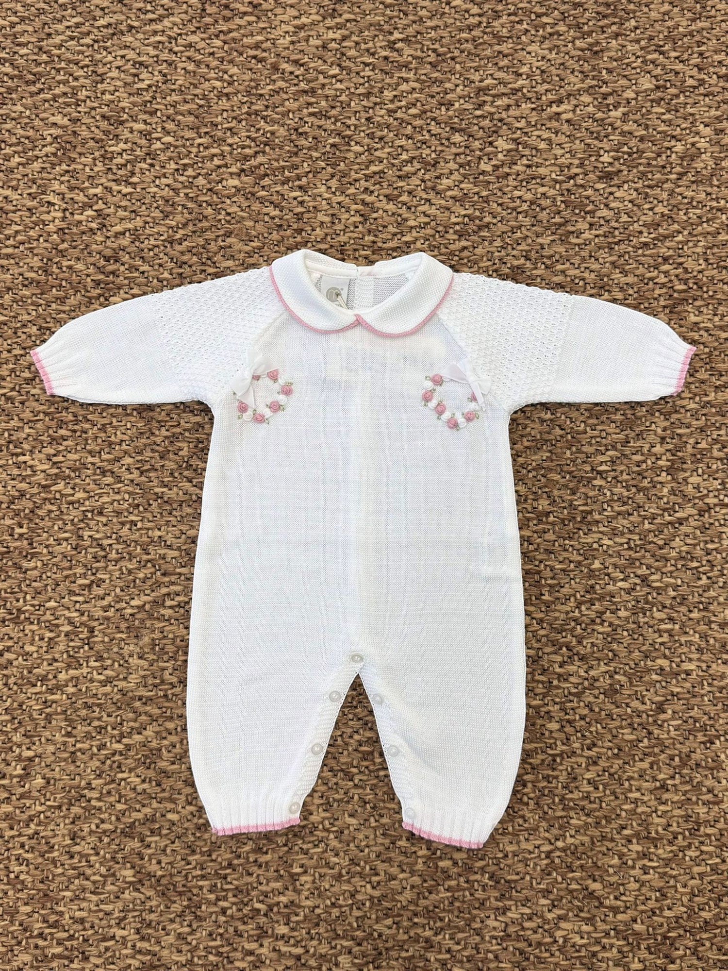 Tutina Neonata BIANCO EB2410 -  NANU' BABY