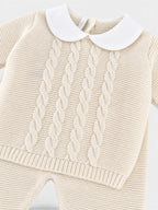 Completo nascita Neonato Panna BRAIDING 516/P by BABY LORD