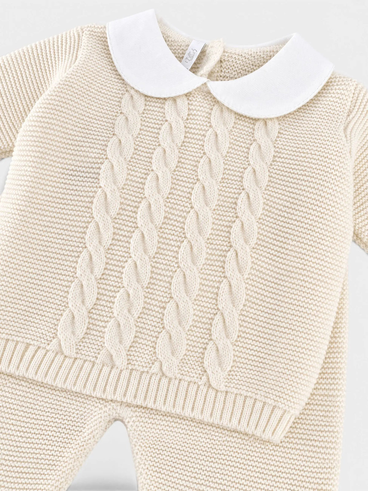 Completo nascita Neonato Panna BRAIDING 516/P by BABY LORD