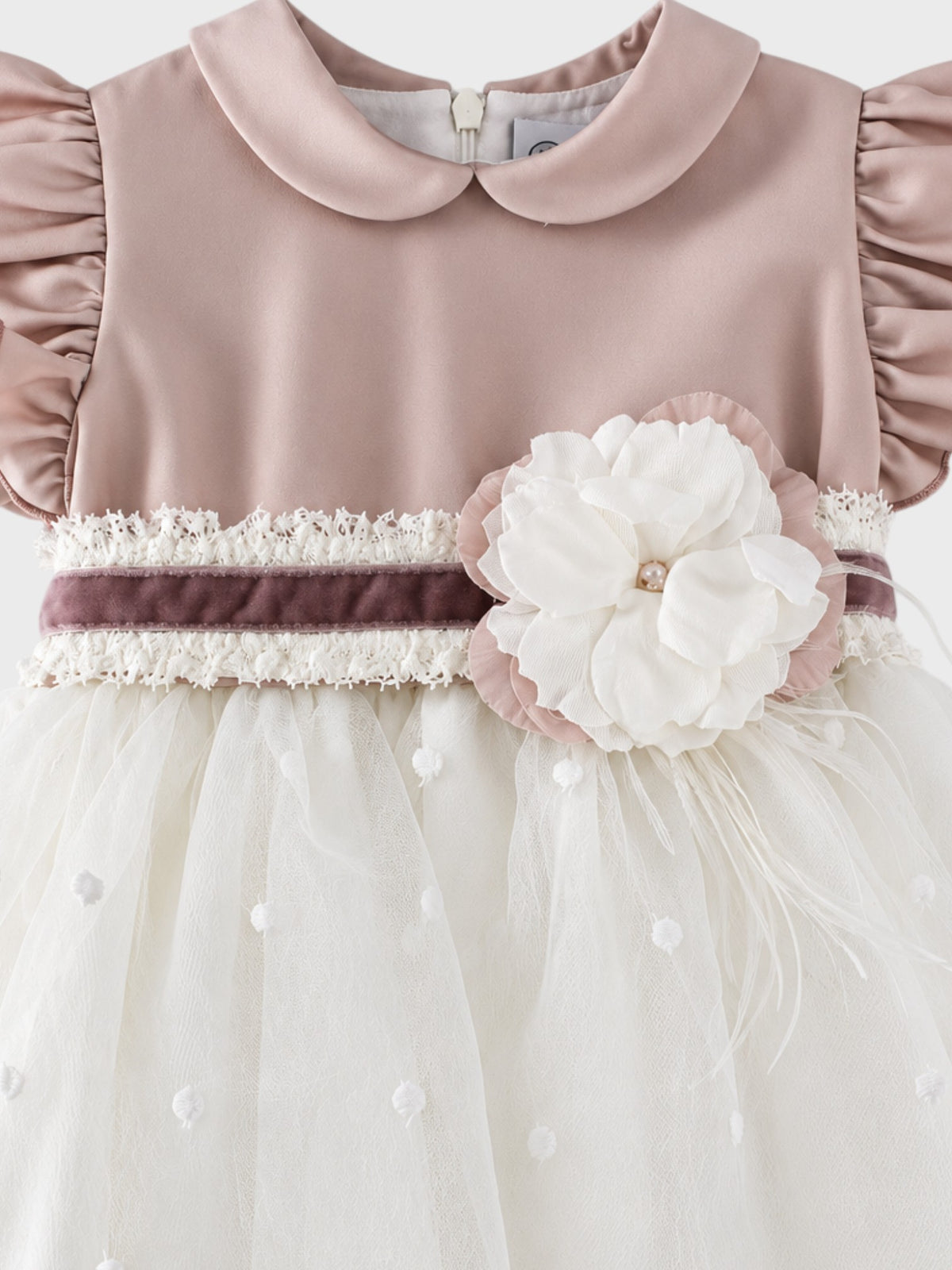 Abito Cerimonia Bimba Rosa IK319MC