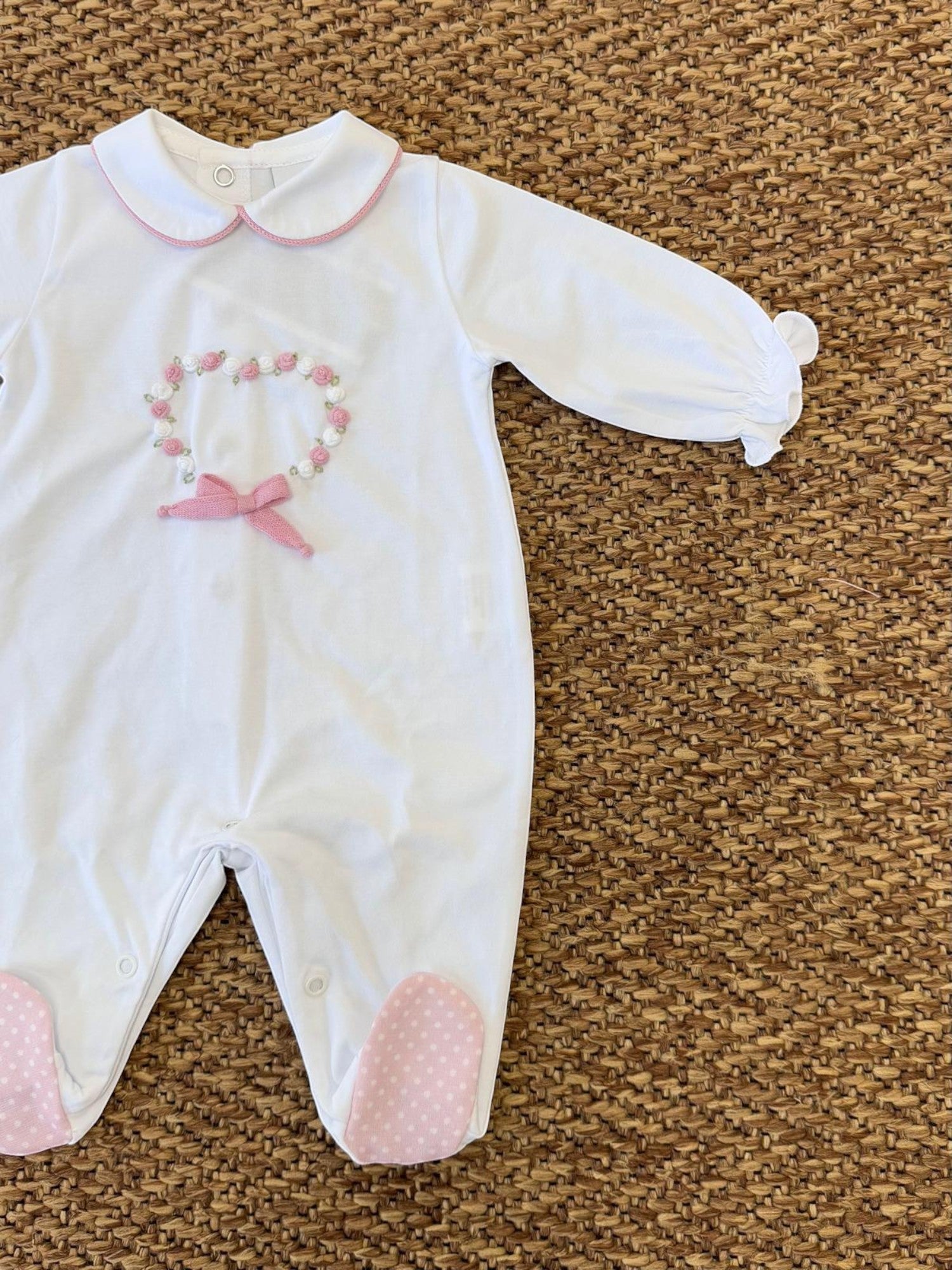 Tutina Neonata BIANCO EB2714 -  NANU' BABY