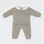 Completo nascita Neonato Ecru BRAIDING 516/E by BABY LORD