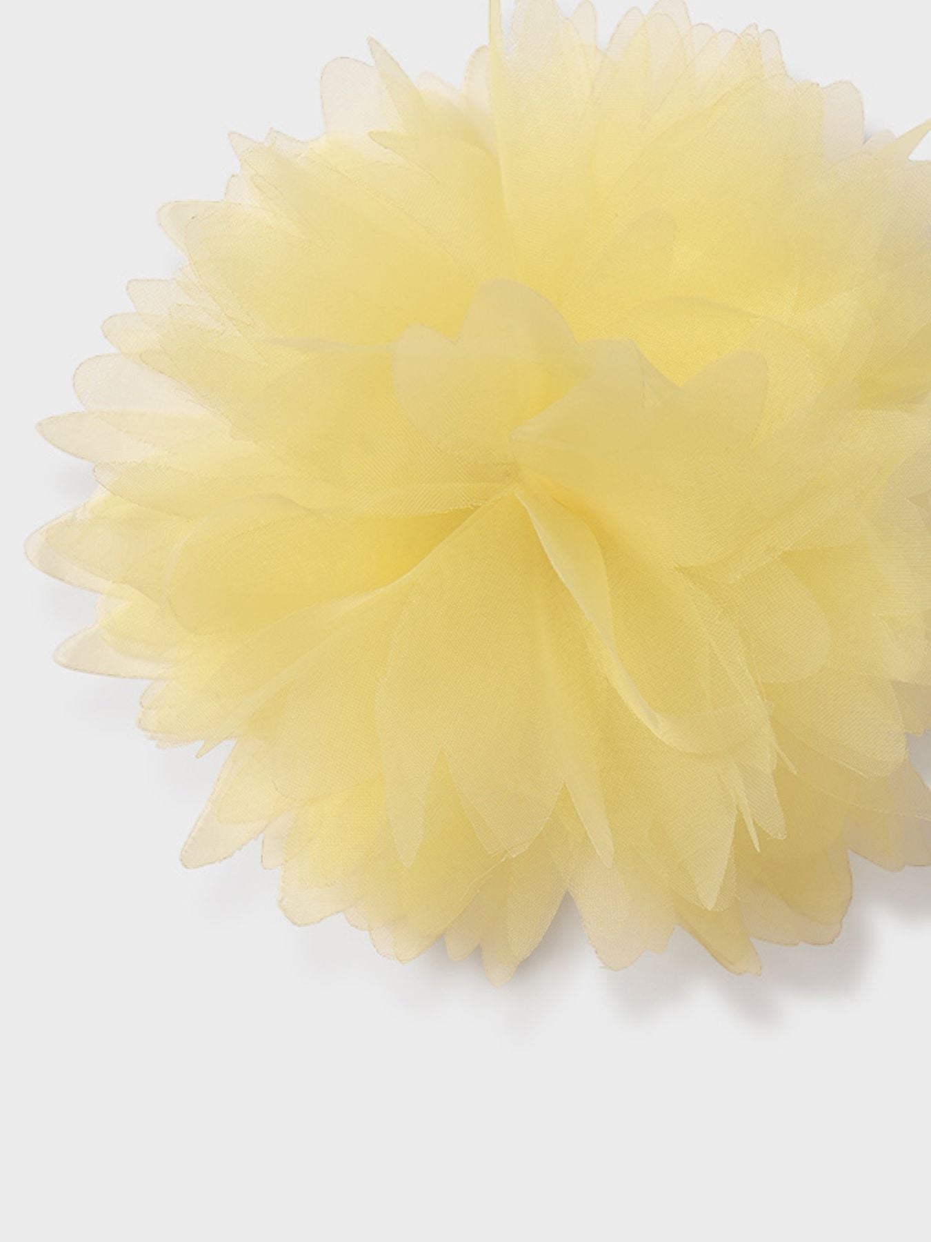 Fermaglio fiore organza  GIALLO 5409/G -  NANU' BABY