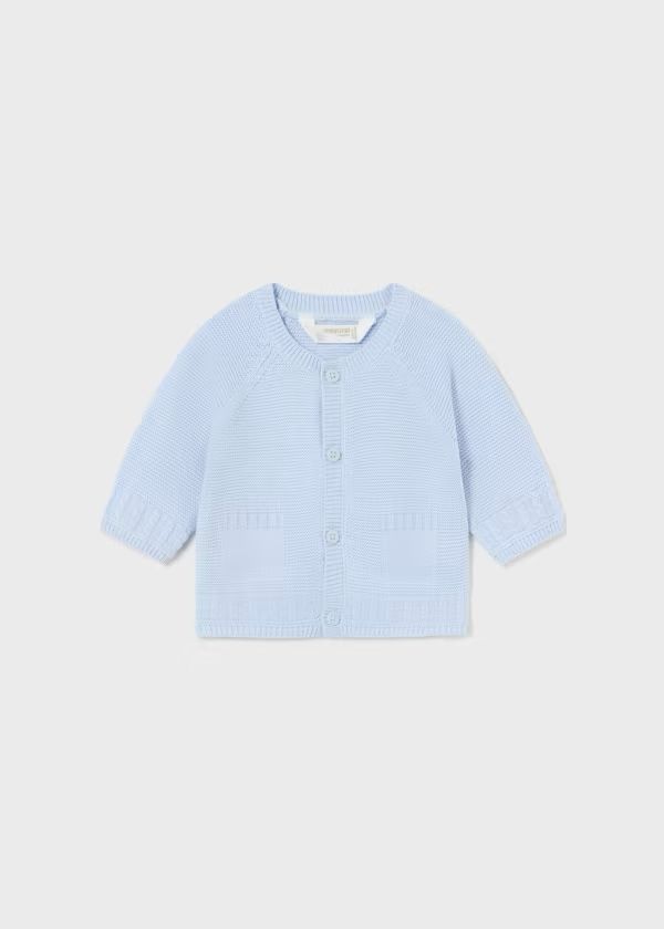 Cardigan basic in caldo cotone Bimbo CIELO 2301-C -  NANU' BABY