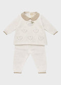 Completo nascita Neonata Bianco CUORE 7138 by BIMBALO'
