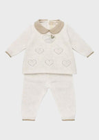 Completo nascita Neonata Bianco CUORE 7138 by BIMBALO'