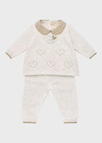 Completo nascita Neonata Bianco CUORE 7138 by BIMBALO'