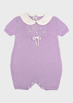 Pagliaccetto Neonata Lilla ROSELLINE 373/L by BABY LORD