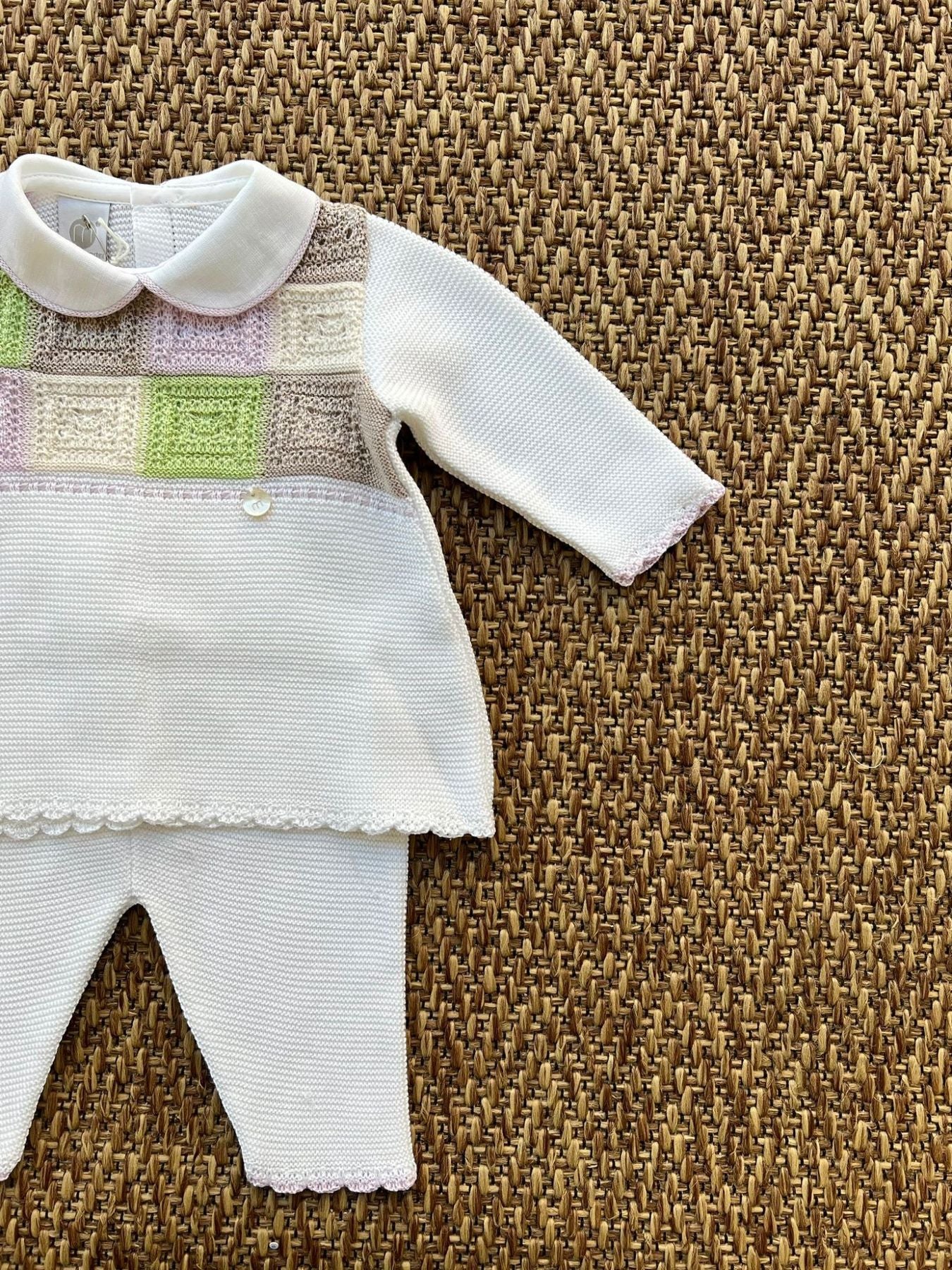 Abito Neonata BIANCO EP2619 -  NANU' BABY