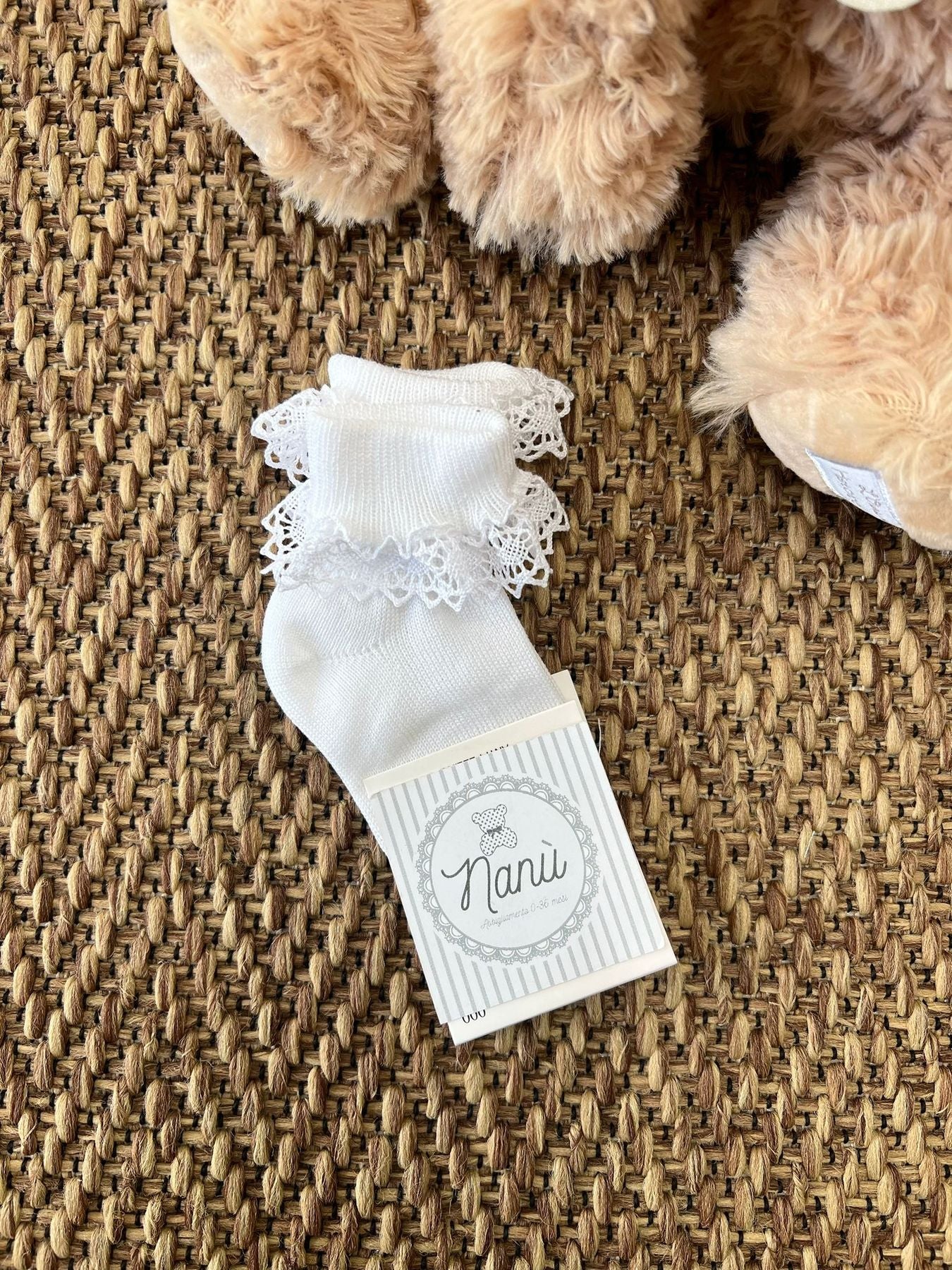 Calzino corto Pizzo  PERLA 3034S -  NANU' BABY
