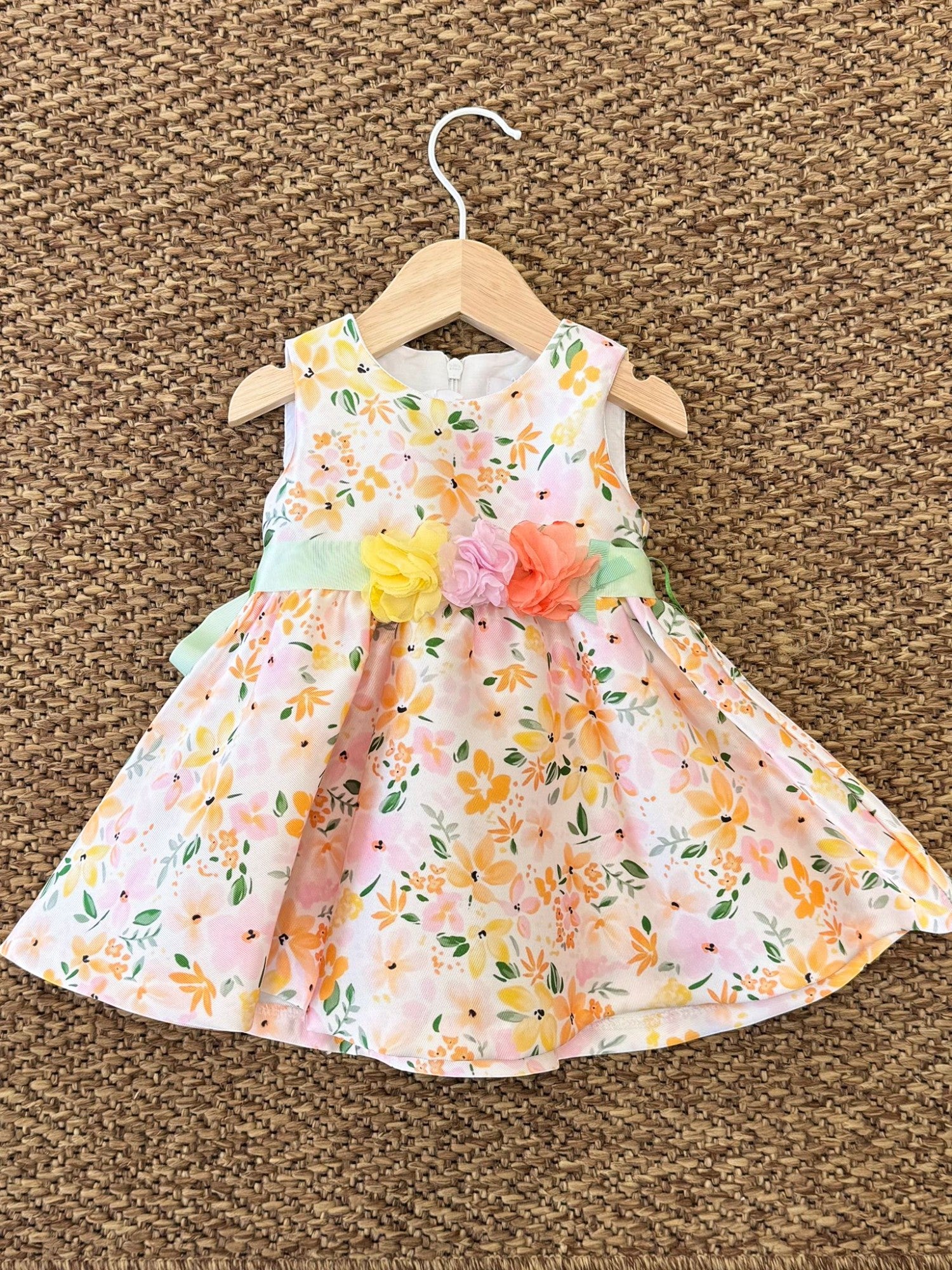 Abito Bimba ARANCIO FF39104/T40 -  NANU' BABY