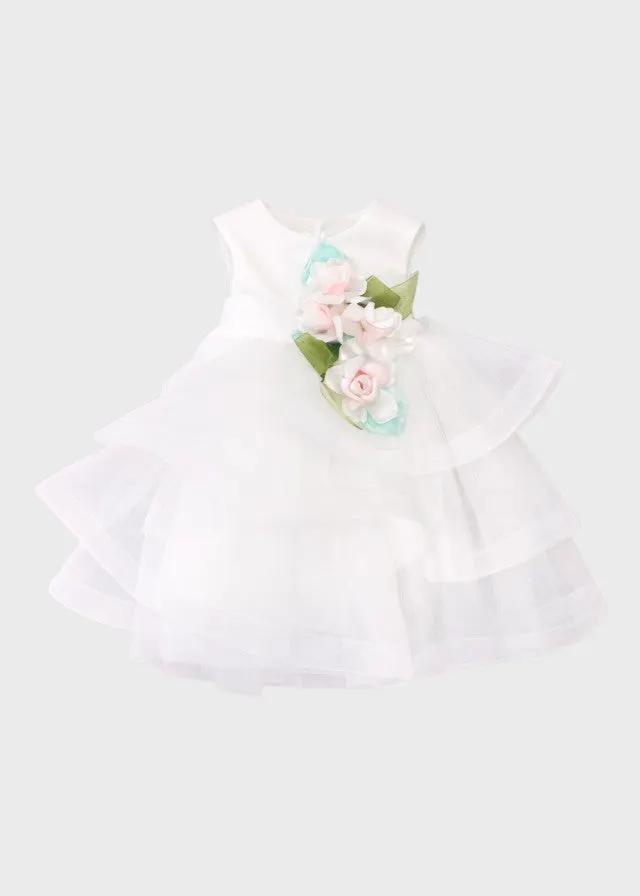 Girl's Ceremony Dress Cream Polyamide 7630