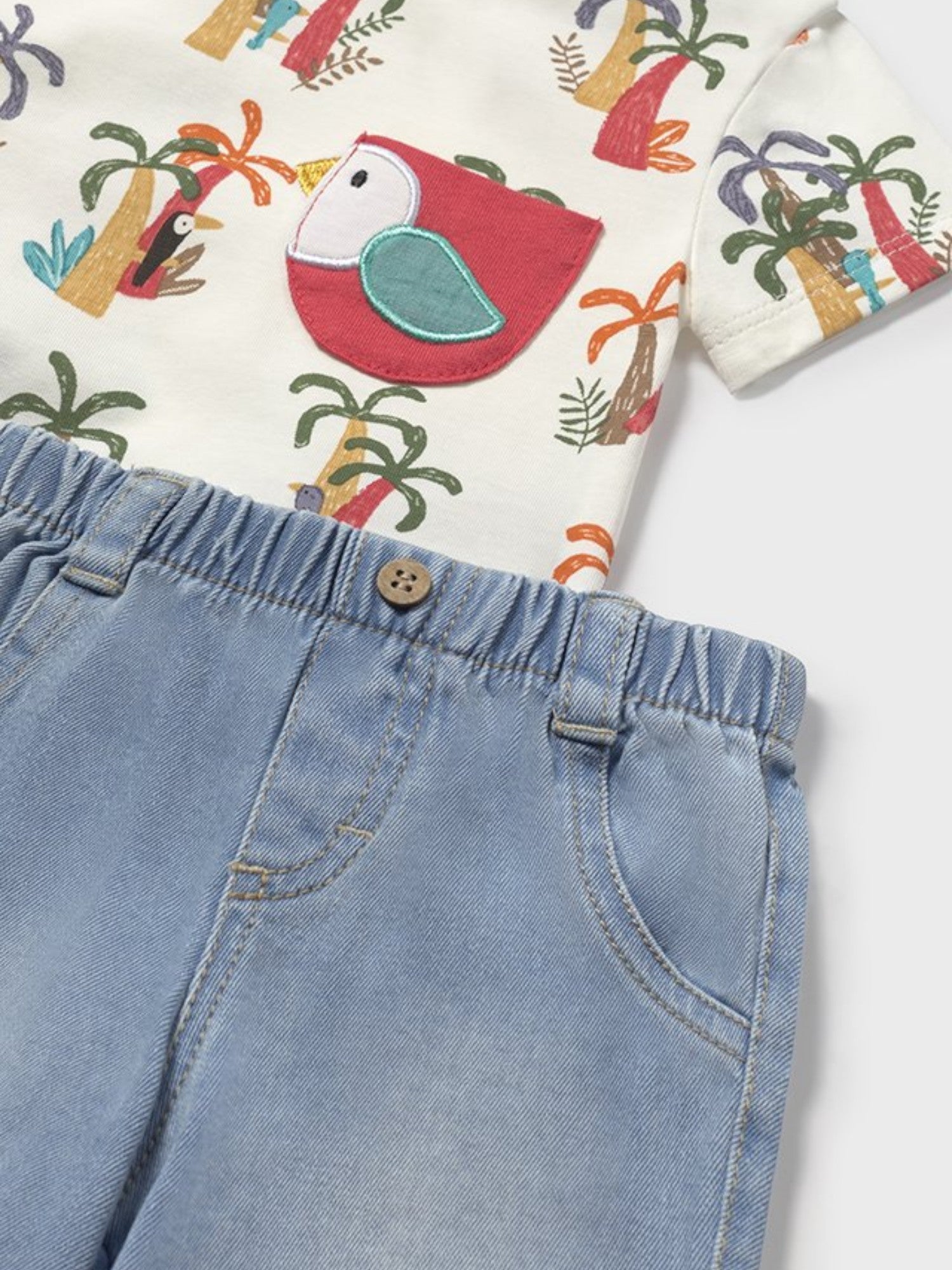 Completo pantalone corto Bimbo MULTICOLORE 1216 /MU -  NANU' BABY