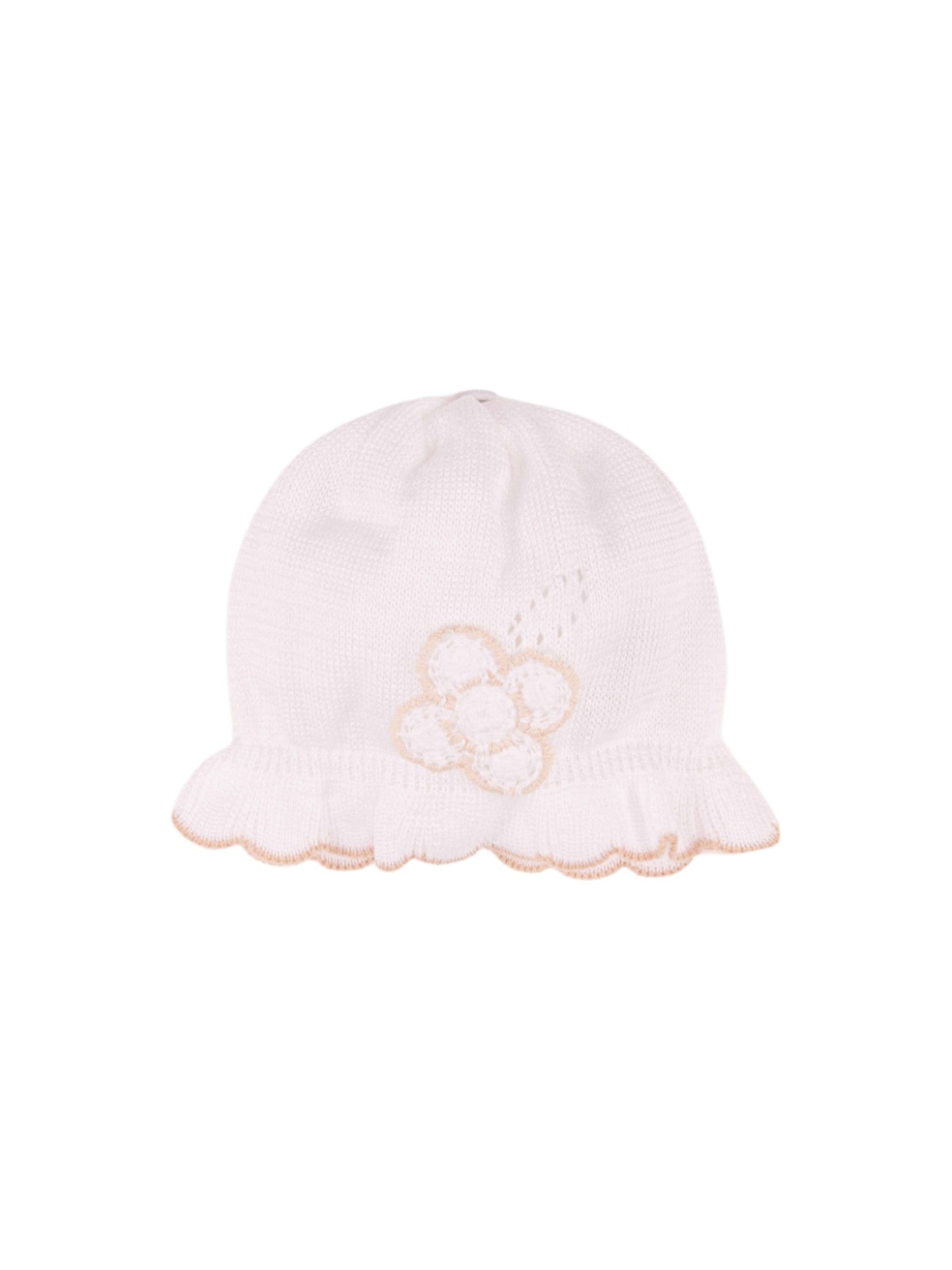 Cuffia Neonata BIANCO EB2971 -  NANU' BABY