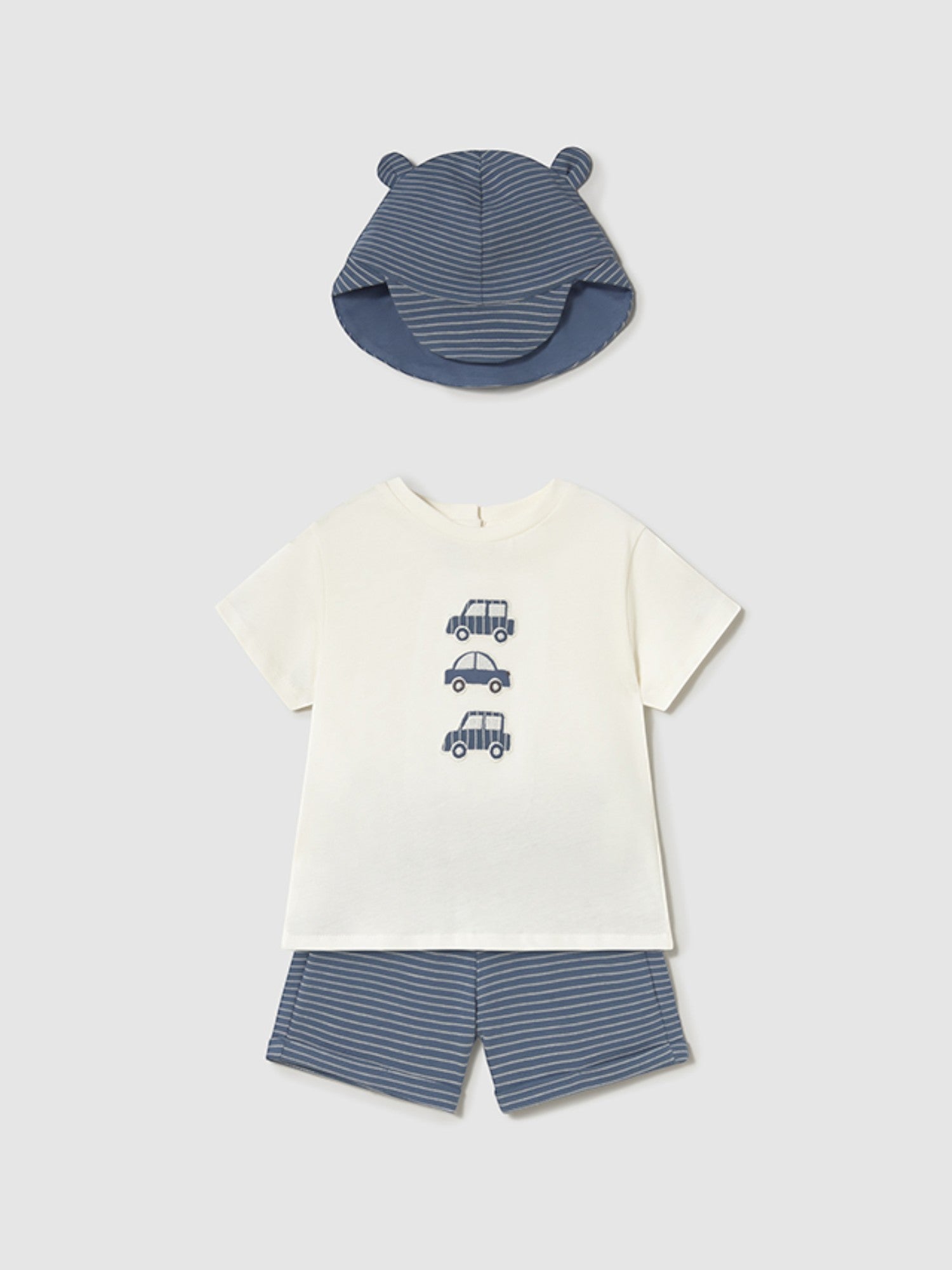 Comp. con cappello Bimbo AZZURRO 1651/16 -  NANU' BABY
