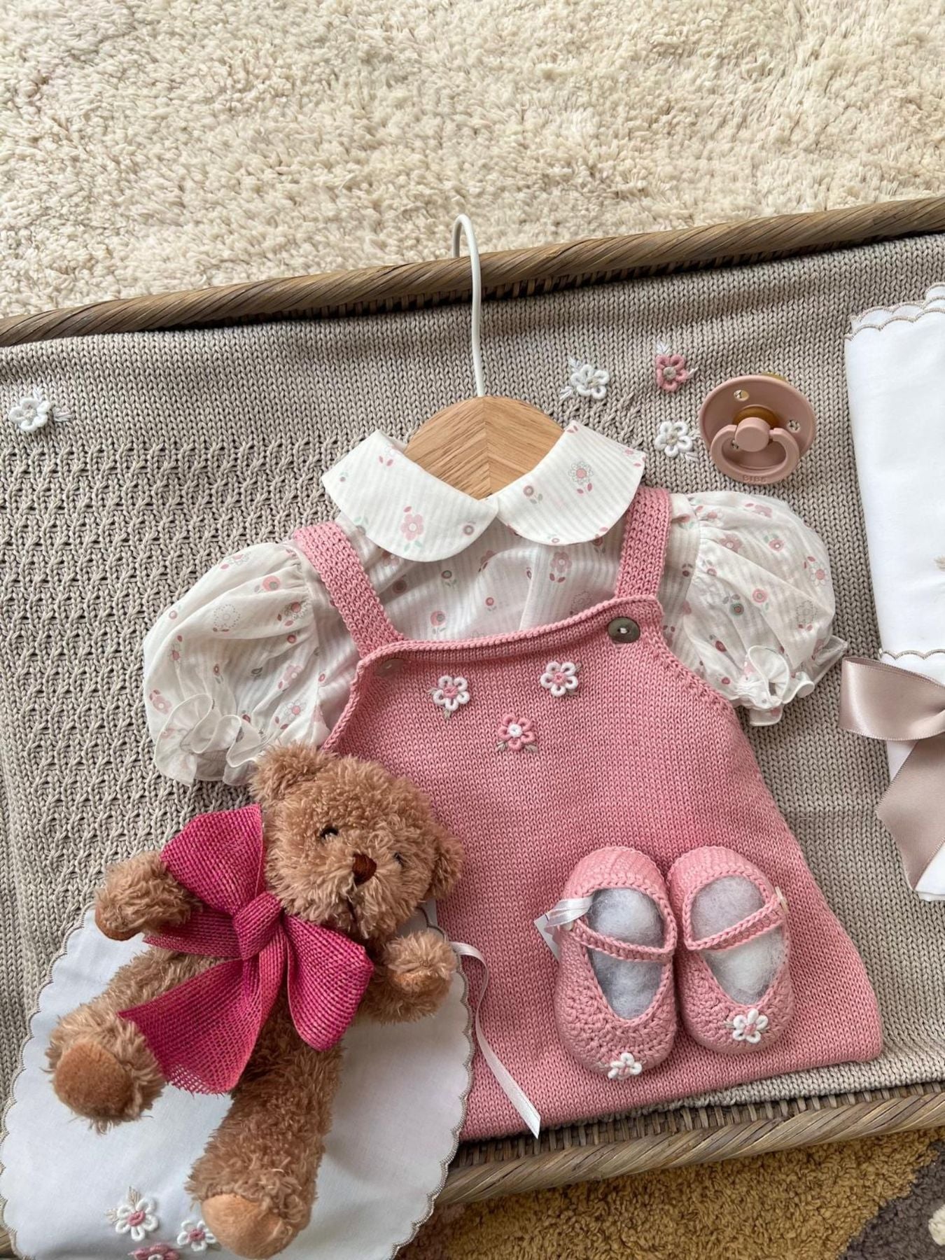 Abito in filo di cotone Bimba ROSA NAIME/AB -  NANU' BABY