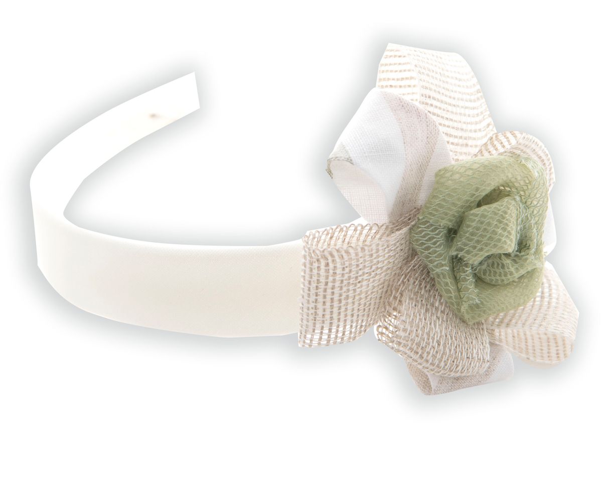 Cerchietto Fiore  PANNA EG305FR -  NANU' BABY