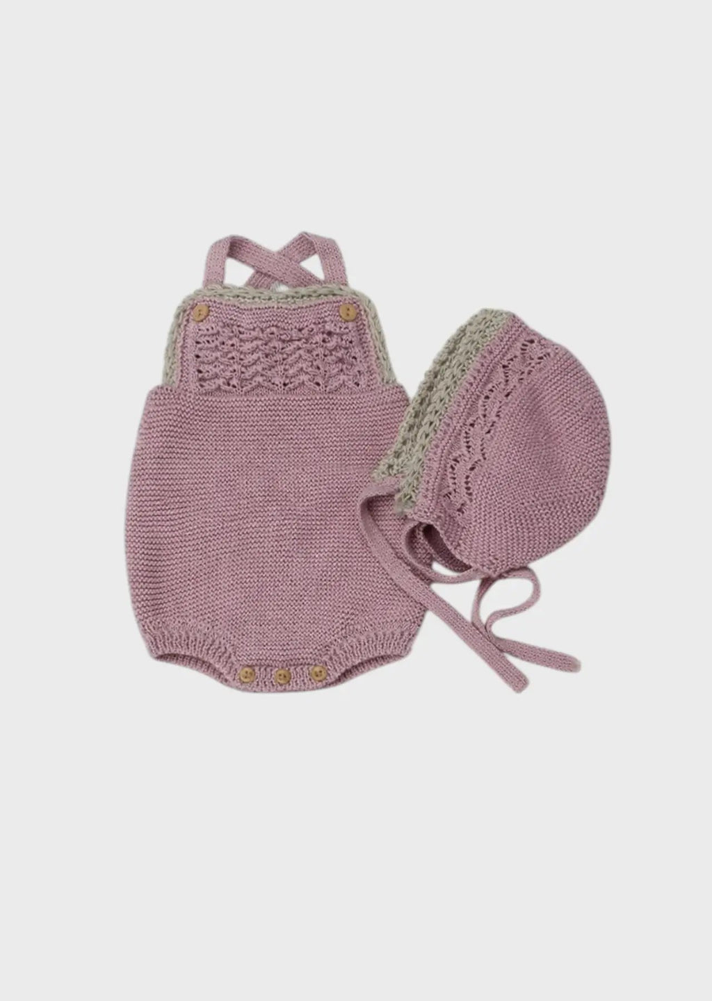 Salopette Bimba Rosa CROCHE' 8004/25 by MARTA Y PAULA