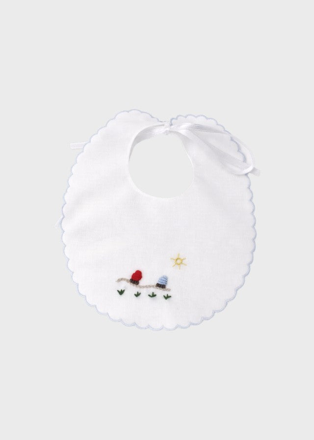 Bavetta Neonato Bianco MARIO/BV by PICCOLA GIUGGIOLA