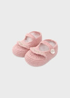 Babbucce Neonata Rosa SOFIA/C by PICCOLA GIUGGIOLA