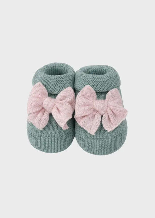 Babbucce Neonata Verde FIOCCO 758/V by BABY LORD