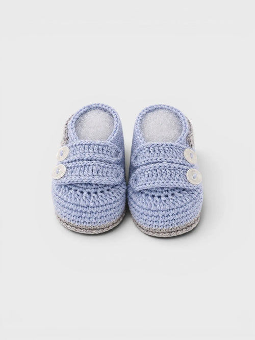 Babbucce Neonato Cielo FIGARO/SC by PICCOLA GIUGGIOLA