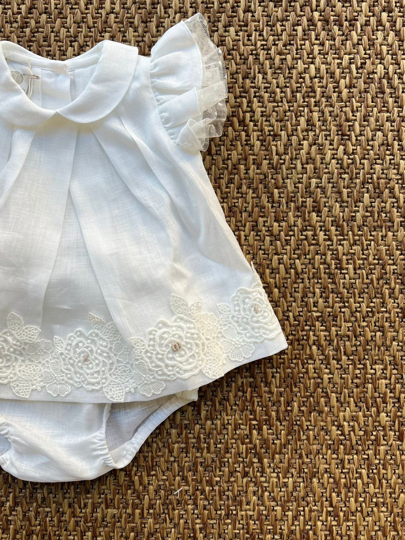 Pagliaccetto Bimba BIANCO EP1217MU -  NANU' BABY