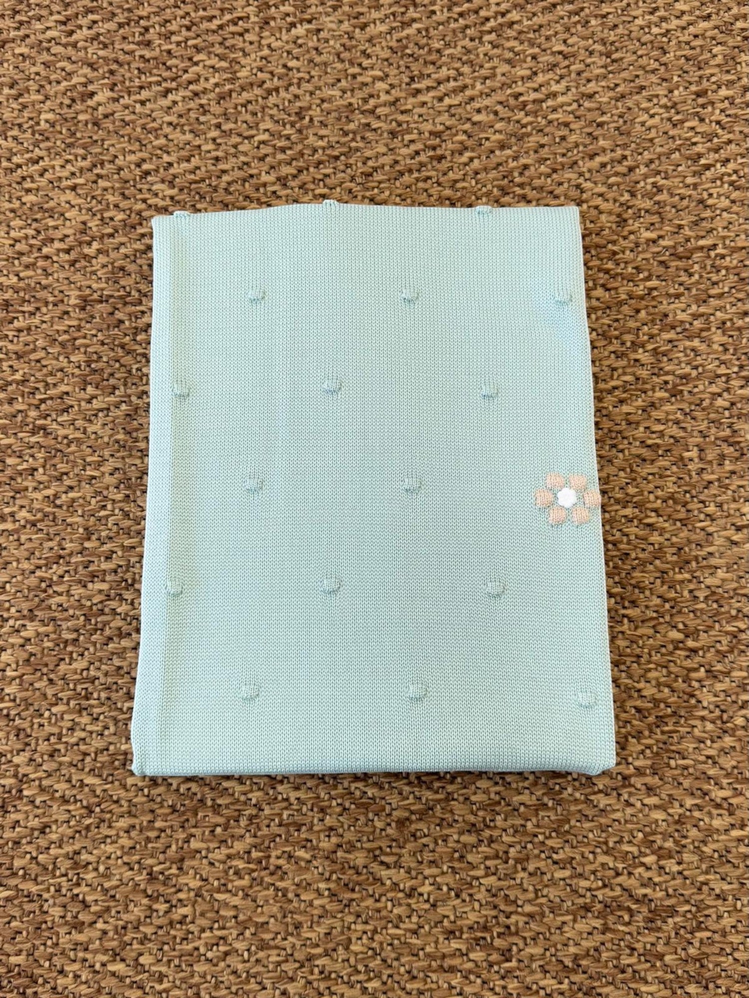 Coperta Neonata VERDE SALVIA EB1780 -  NANU' BABY