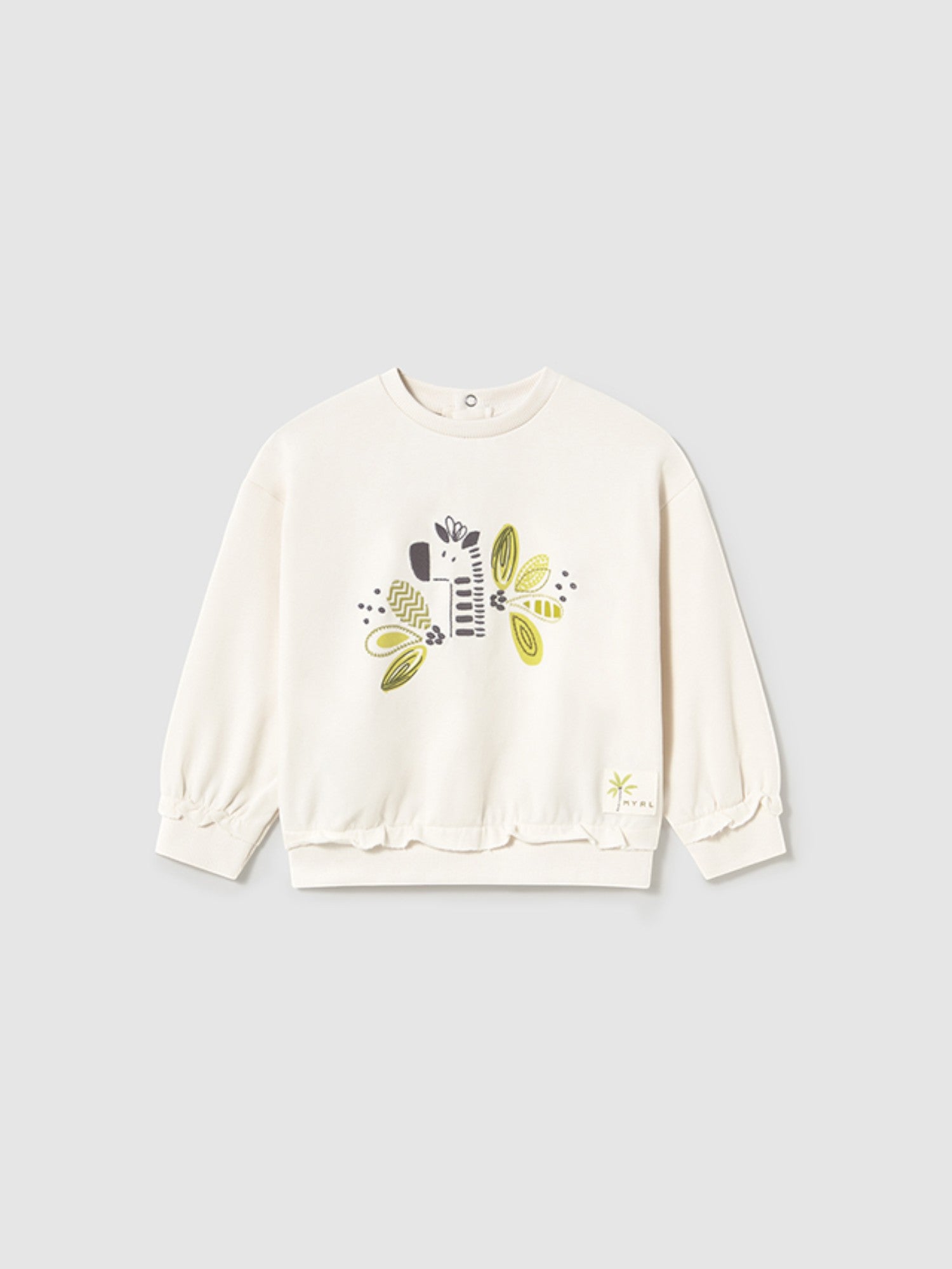 Pullover ricamato Bimba PANNA 1459/95 -  NANU' BABY