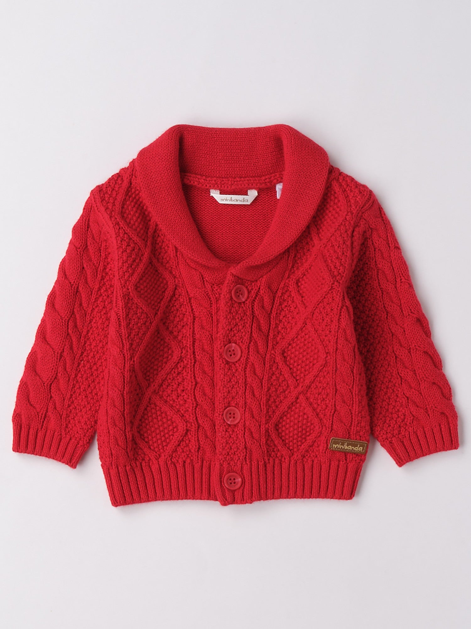 Cardigan Scaldacuore Bimbo Rosso 3F657/2253 -  NANU' BABY