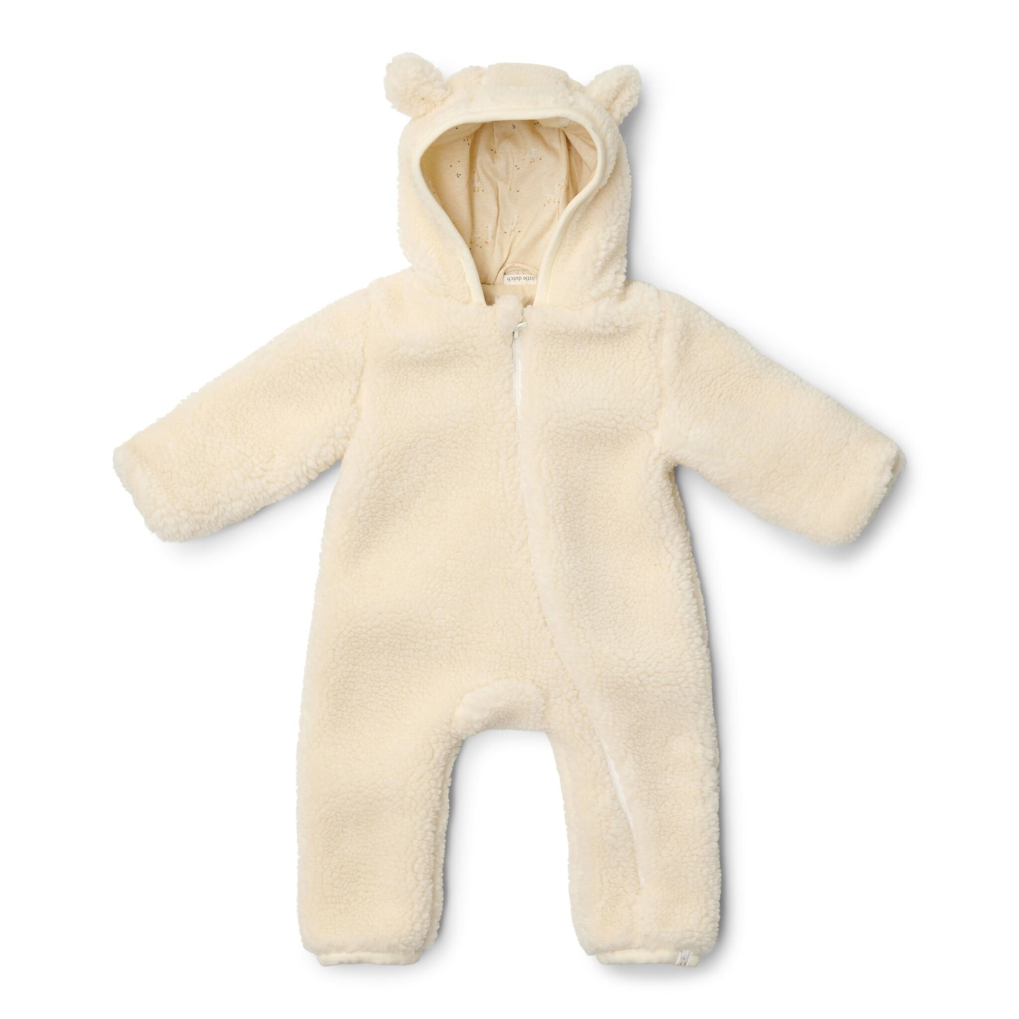 Teddy Baby Girl's Romper, White, CL25094001