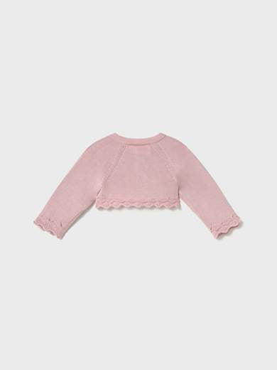Giacchino in maglia basico Bimba ROSA 318 /R -  NANU' BABY