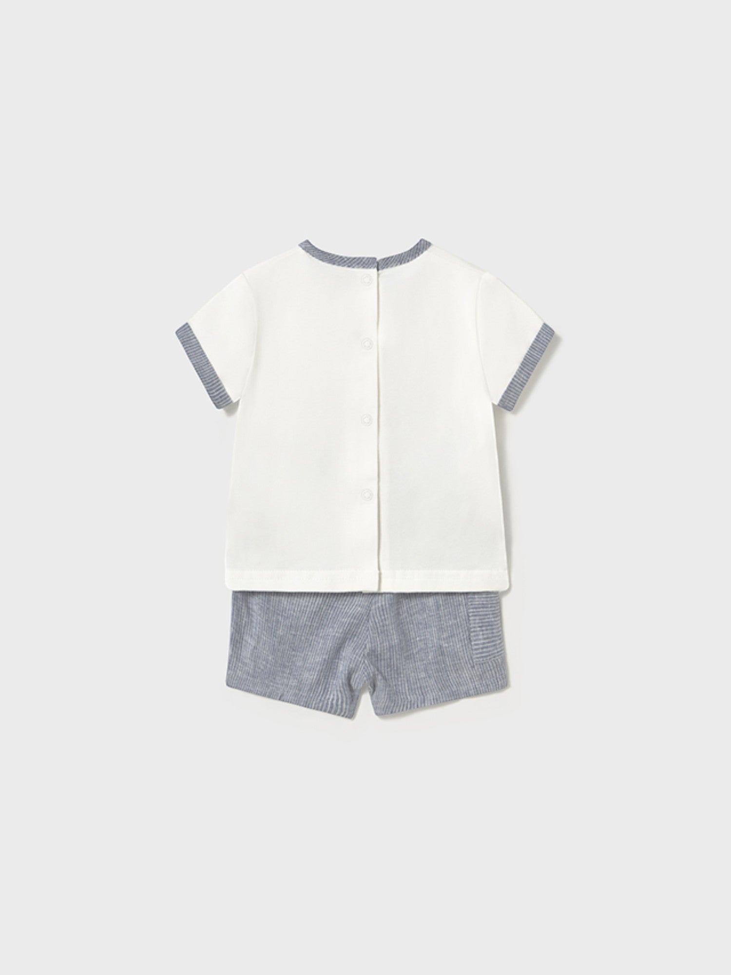 Completo pantalone corto Bimbo AZZURRO 1207 /A -  NANU' BABY