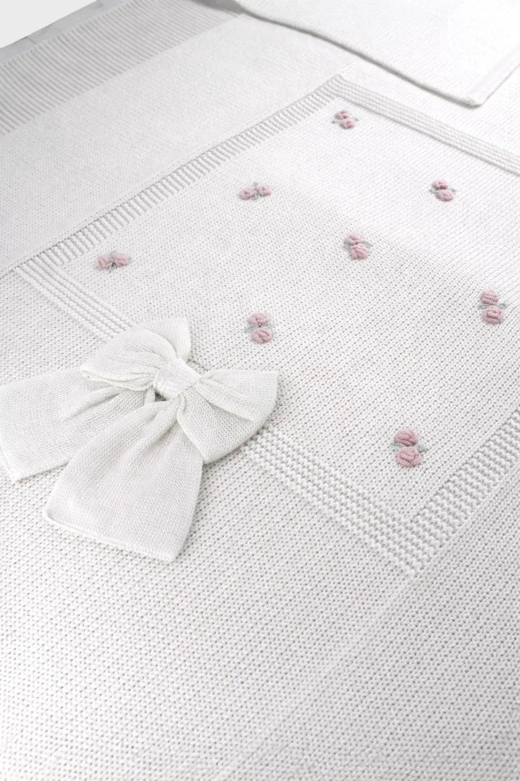 Coperta Neonata Bianco ROSELLINE 188 by BABY LORD
