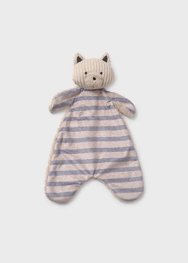 Doudou Chat Beige Bleu Polyester 9963/77