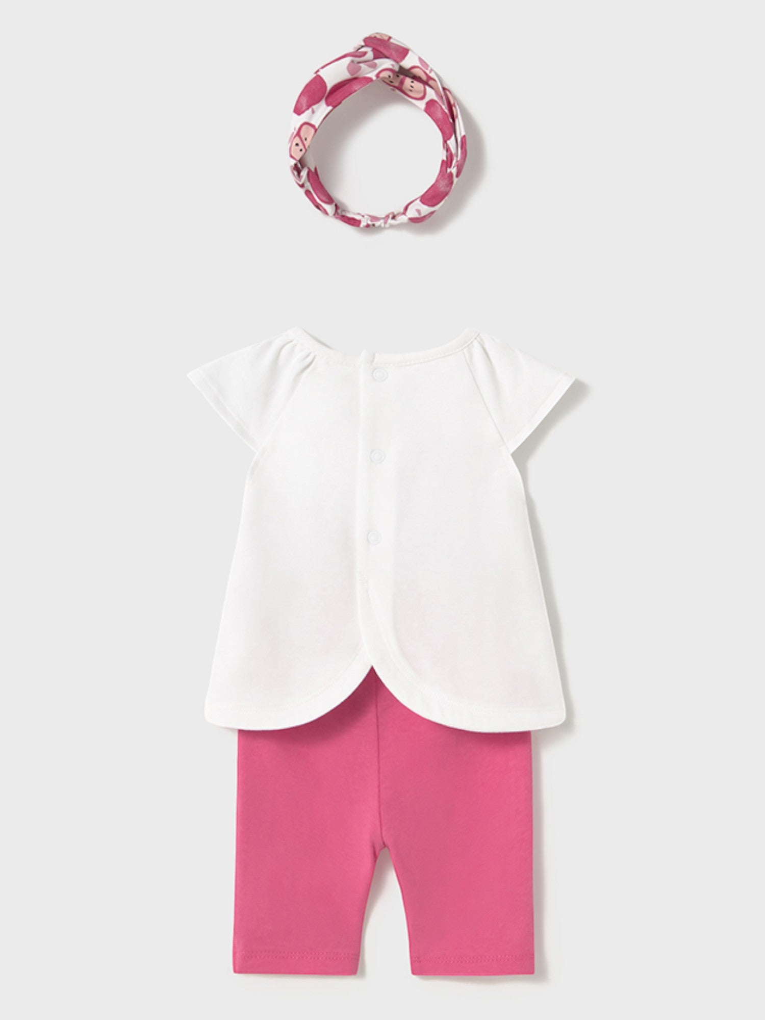 Completo leggings capri e cerchietto Bimba ROSA 1763 /R -  NANU' BABY