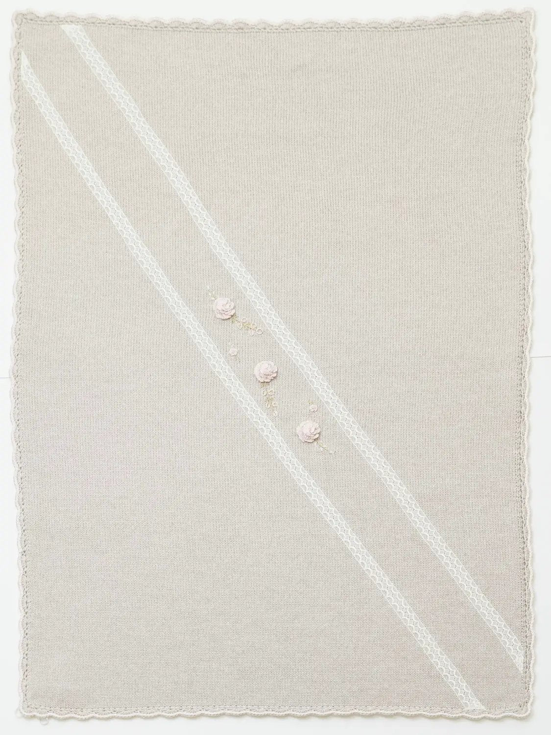 Coperta Neonata Tortora CLAUDIA/CO-T by PICCOLA GIUGGIOLA