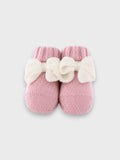 Babbucce Neonata Rosa MAGLIA INGLESE FIOCCO 707/5730 by BABY LORD