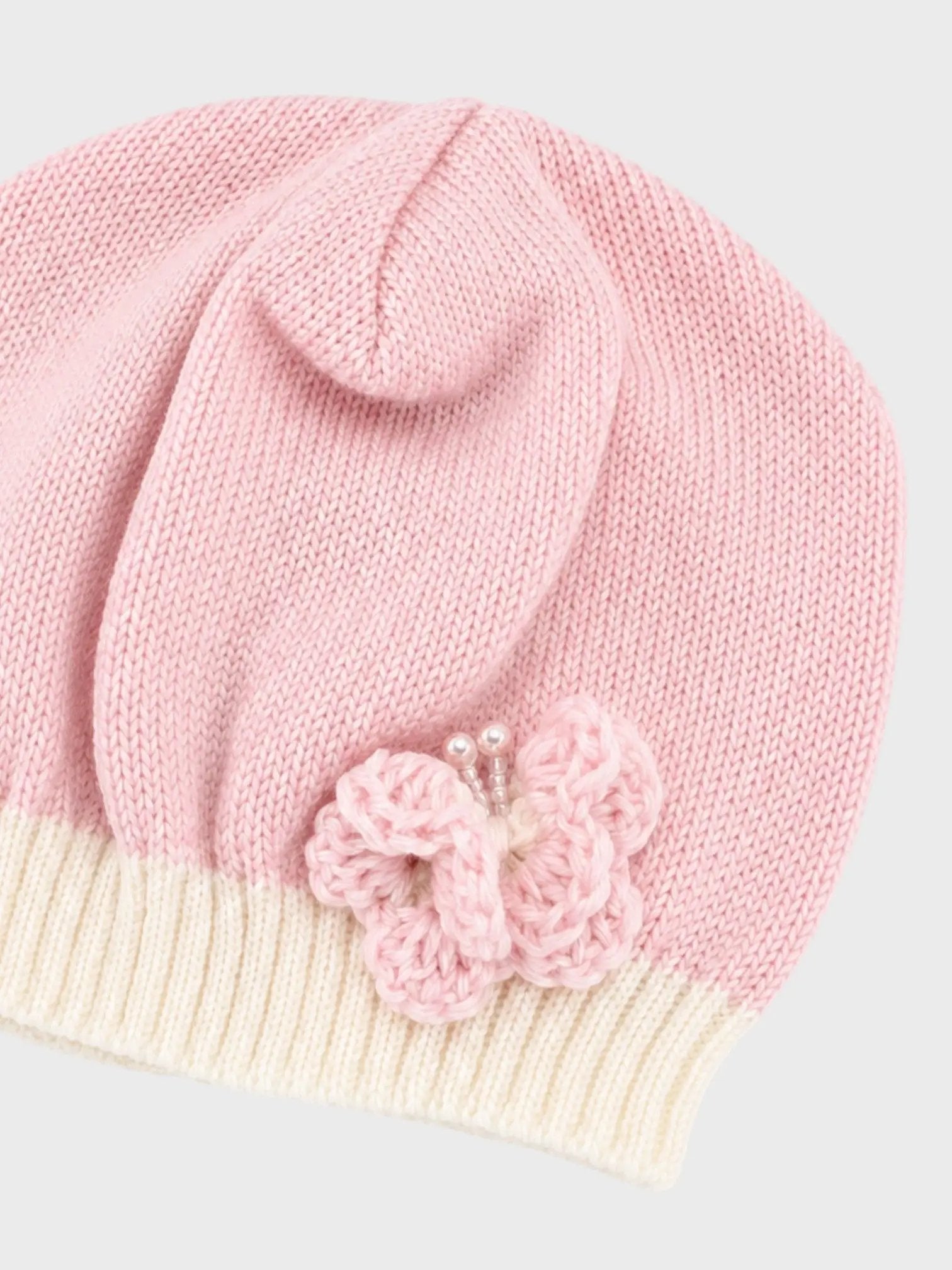 Cuffia Neonata Rosa 8207 by BIMBALO'