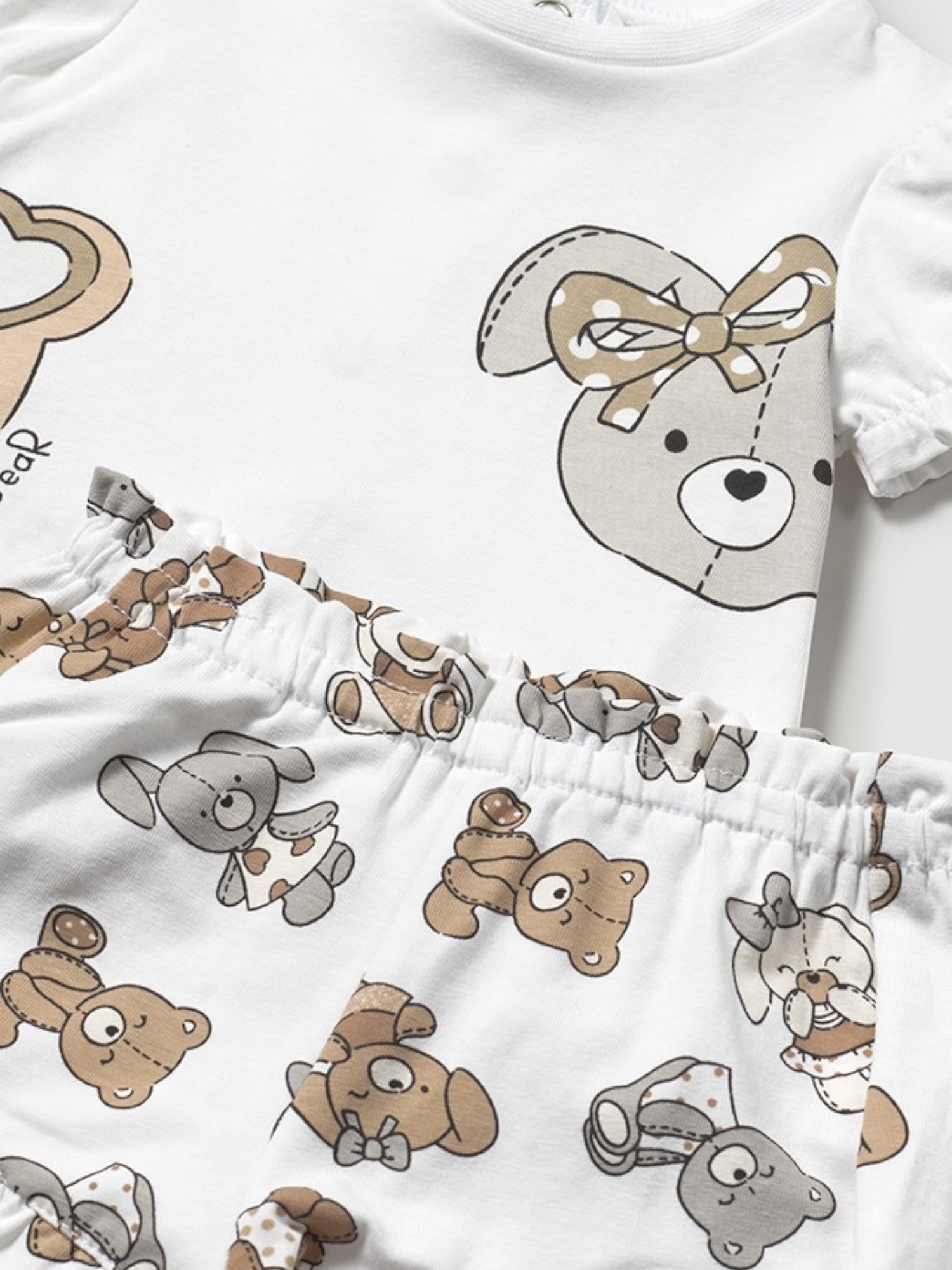 Completo short Bimba BEIGE 1256 /BE -  NANU' BABY