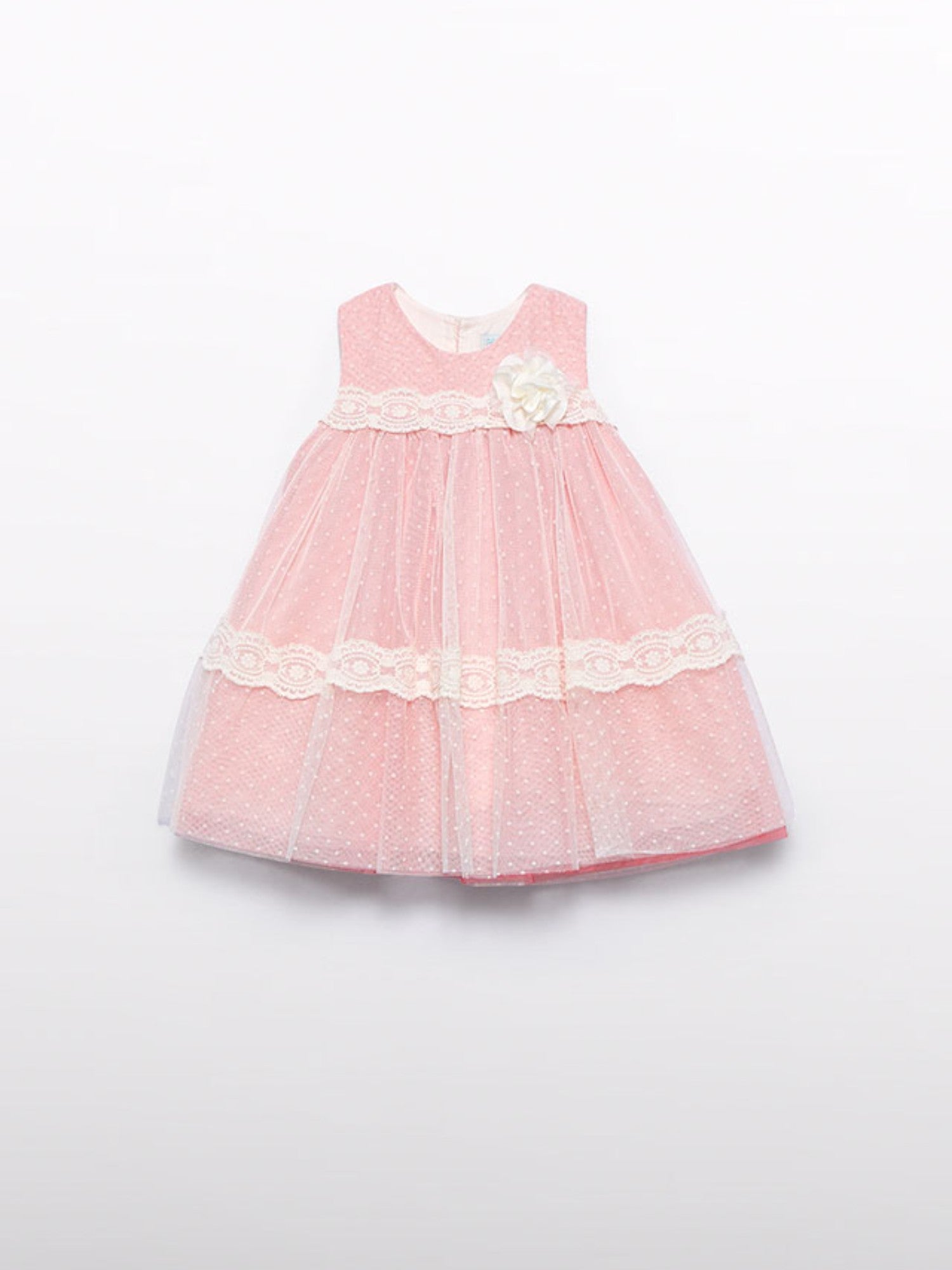 Abito  tulle plumetis Bimba ROSA 5016 /84 -  NANU' BABY
