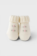 Babbucce Neonata Bianco ROSELLINE 718/3031 by BABY LORD