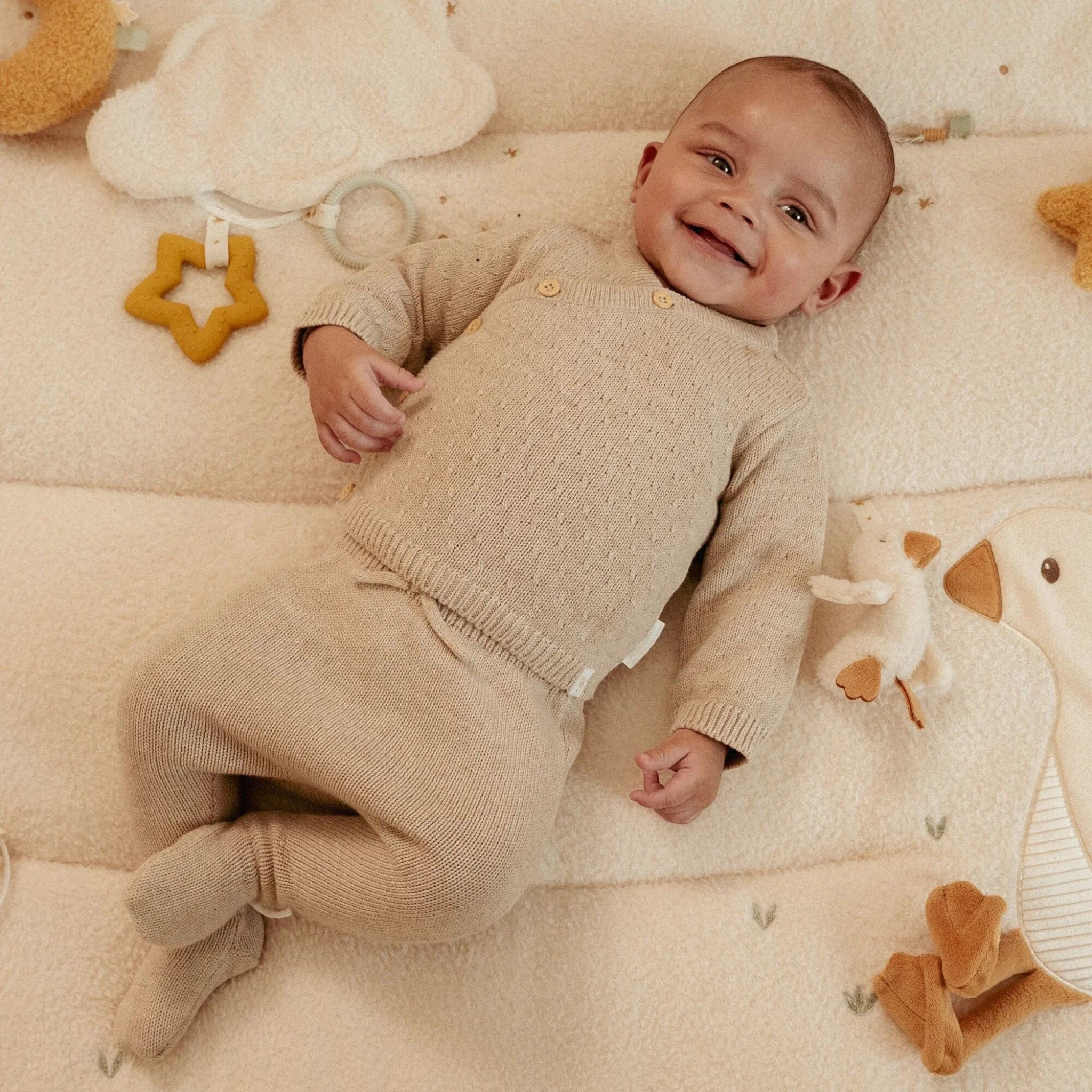 Baby Knit Cardigan Beige CL25292001